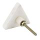 White Triangle Stone Dresser Knobs